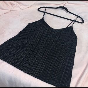 Black sexy silk top size medium, brand H&M.